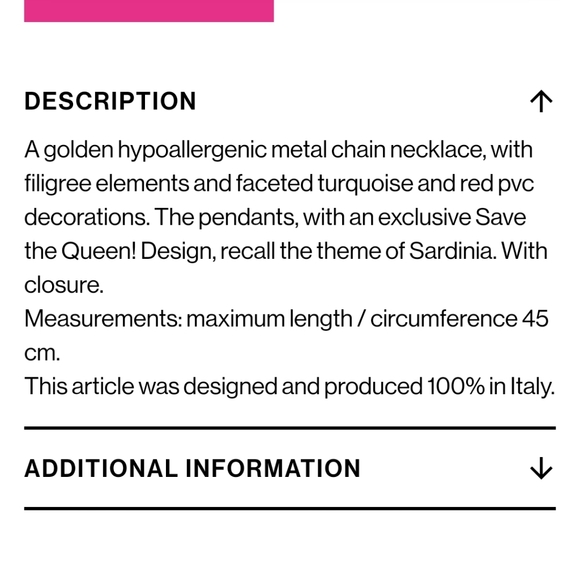 ๐HP๐ STQ gold-tone red & turquoise statement necklace - Picture 12 of 13